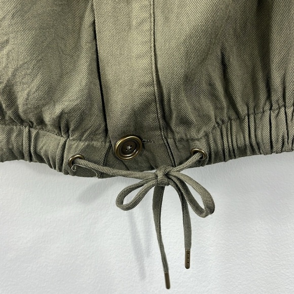 Matilda Jane Ambitious You Green Cape Vest Lace Button Up Floral Womens Size M - Picture 8 of 13